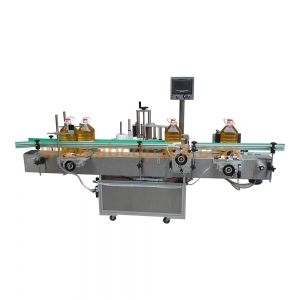Oil containers labeling machine