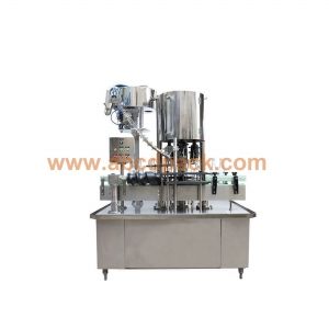 Thread turntable automatic cover lock machine